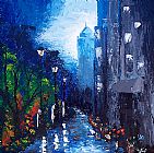 Unknown Artist BLUE RAIN painting